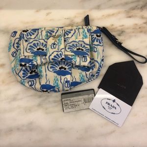 Prada Nylon Wristlet Bag Clutch